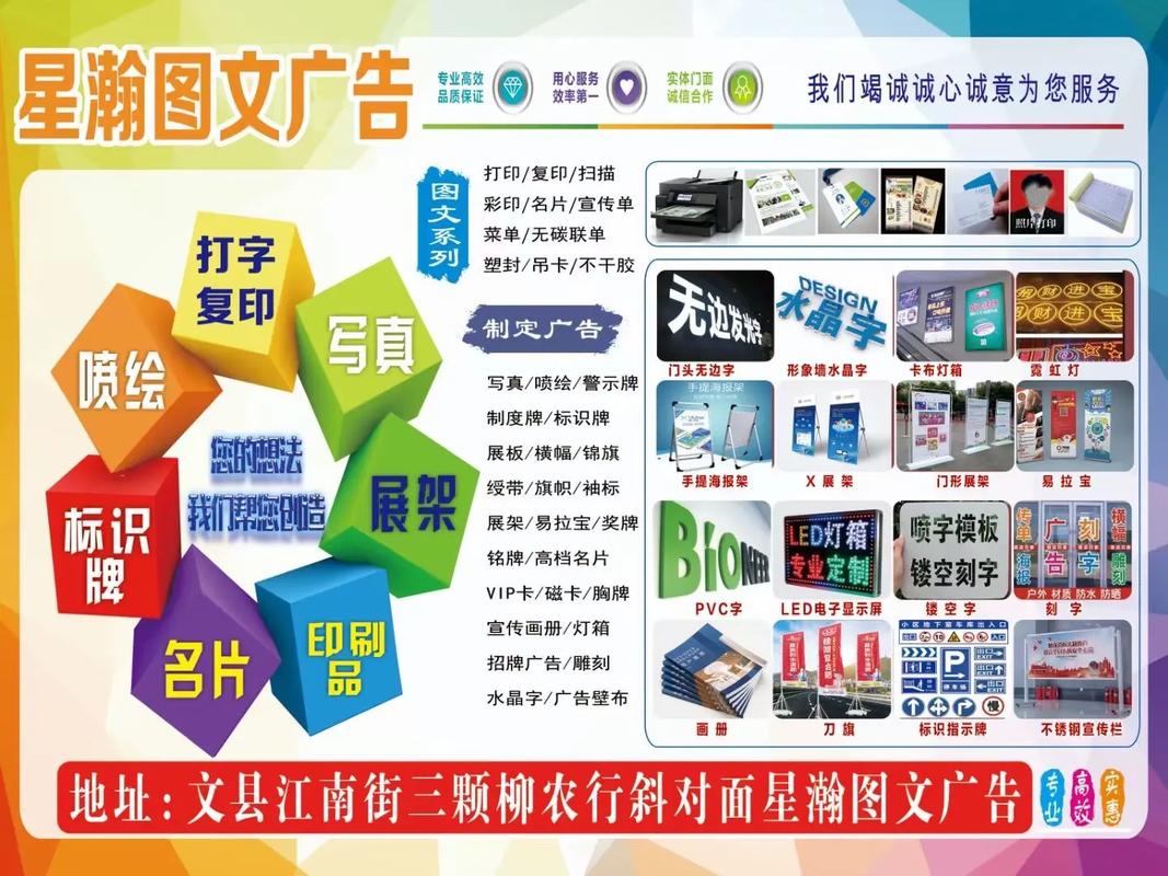 专业高效，服务至诚——文县星瀚图文广告店欢迎您
