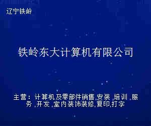 铁岭东大计算机 打造专业办公服务新标杆